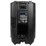 Audiopipe 15" Professional Loudpeaker Bluetooth FM Tuner USB/SD Remote